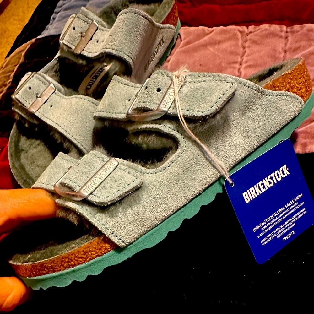 Birkenstock Arizona shearling sandals
